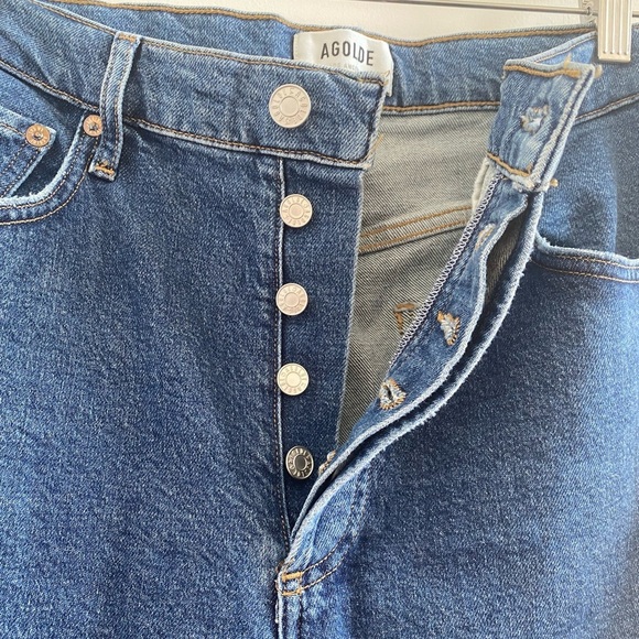 Agolde Blue Size 28 Riley Crop Straight Leg Jeans - Picture 6 of 12